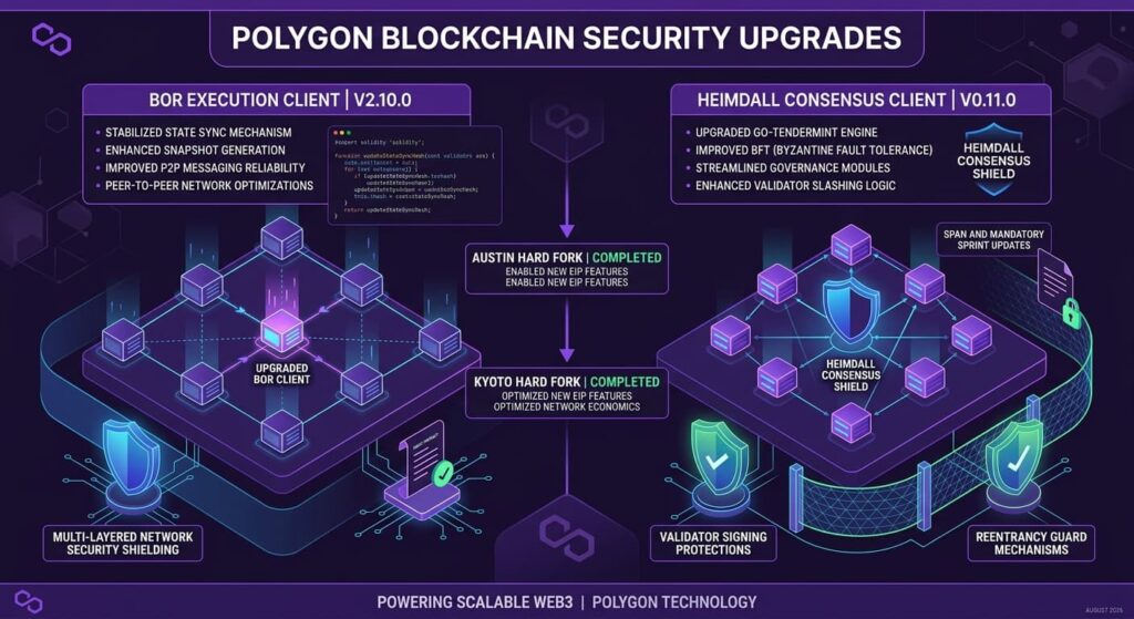 Polygon Discloses Critical Security Patches Following Successful Austin and Kyoto Hard Forks