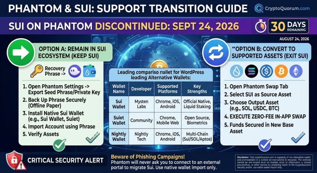 Phantom to Discontinue Support for Sui on September 24: Safe Migration Guide for Wallet Holders
