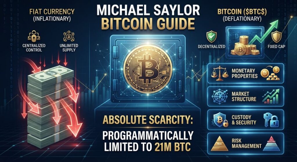 Michael Saylor Releases Comprehensive Bitcoin Investor Guide Highlighting Absolute Scarcity and Reserve Asset Status