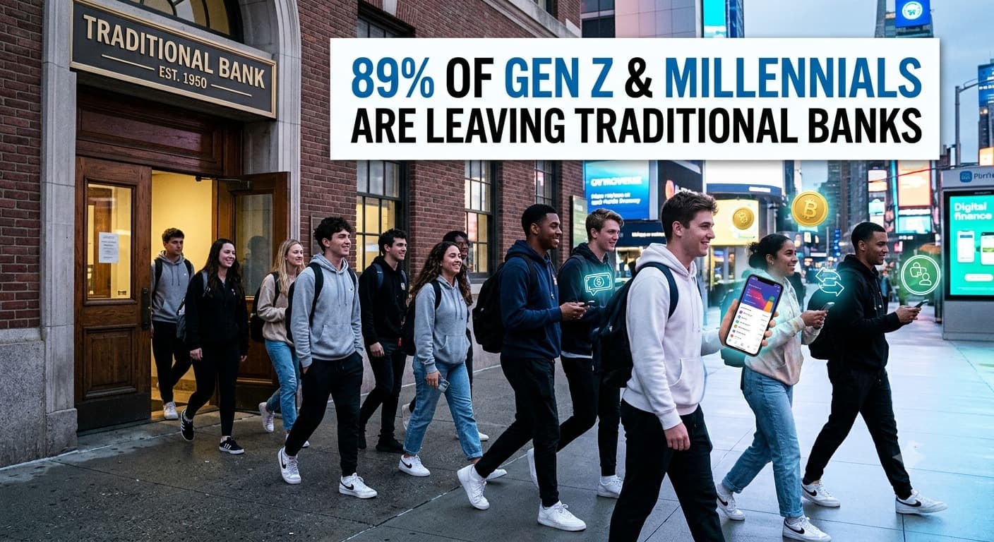 89% of Gen Z and Millennials Are Leaving Banks