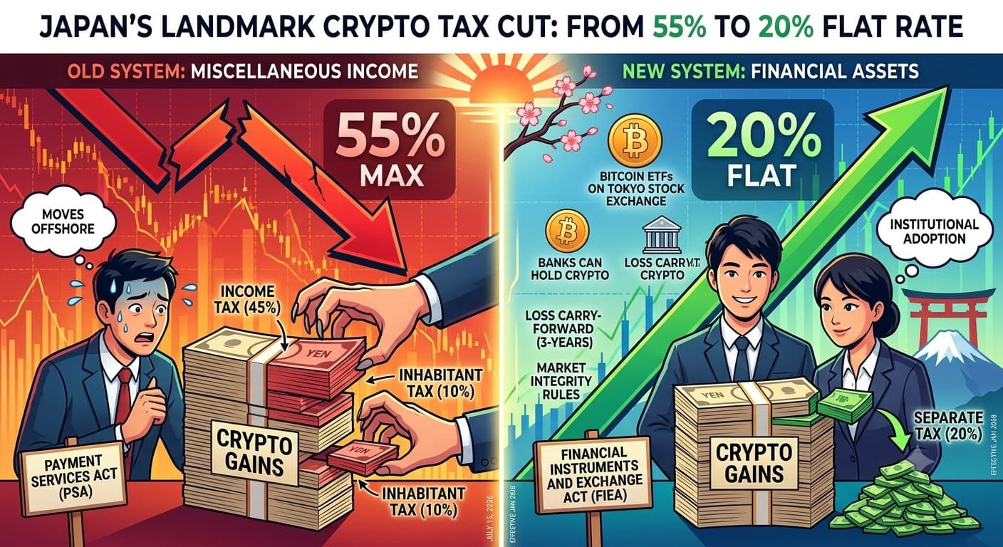 Japan crypto tax cut