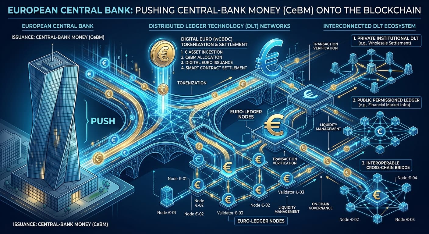 ECB Pushes Central-Bank Money Onto Blockchain