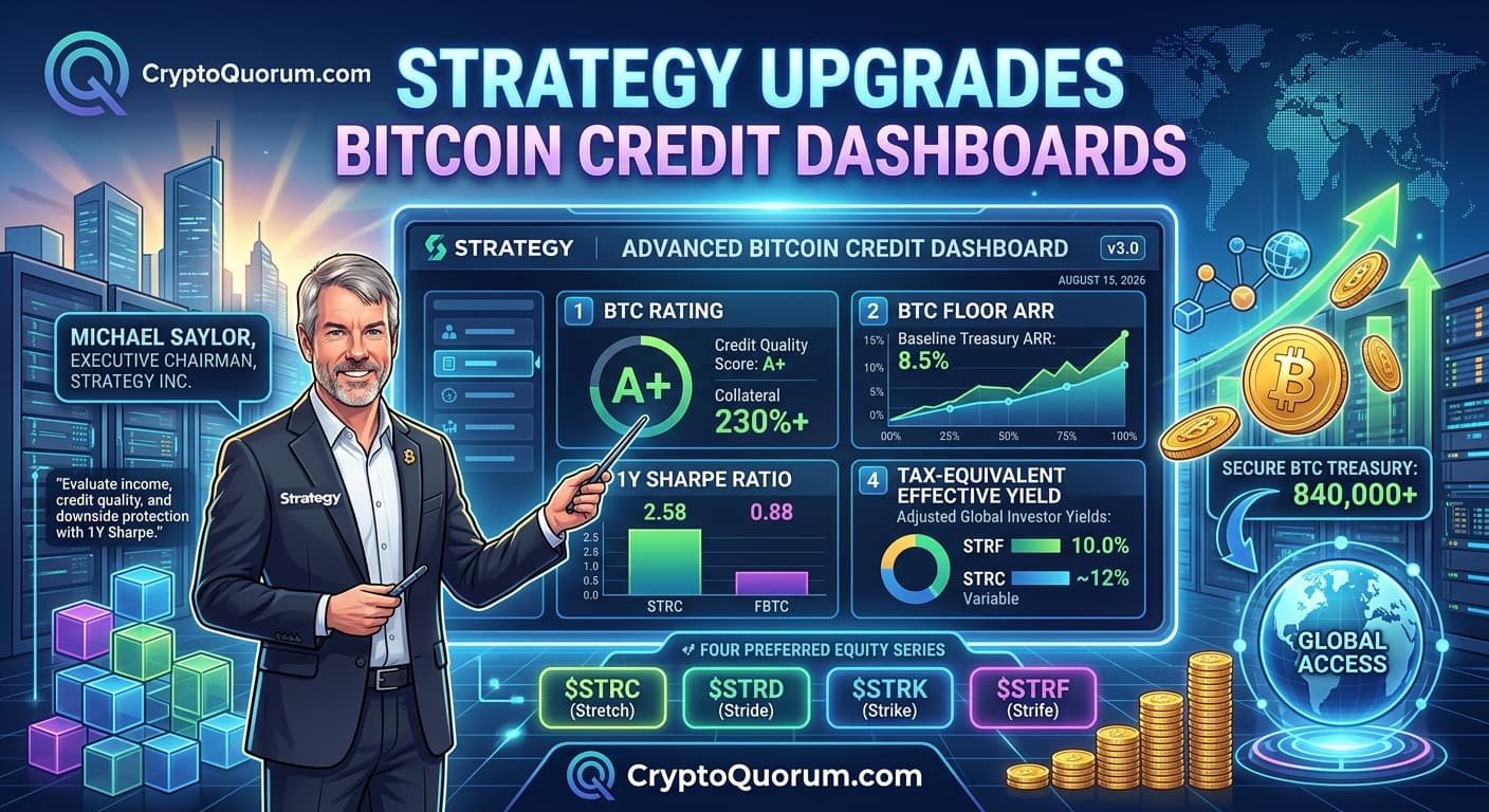 Strategy Upgrades Bitcoin Credit Dashboards
