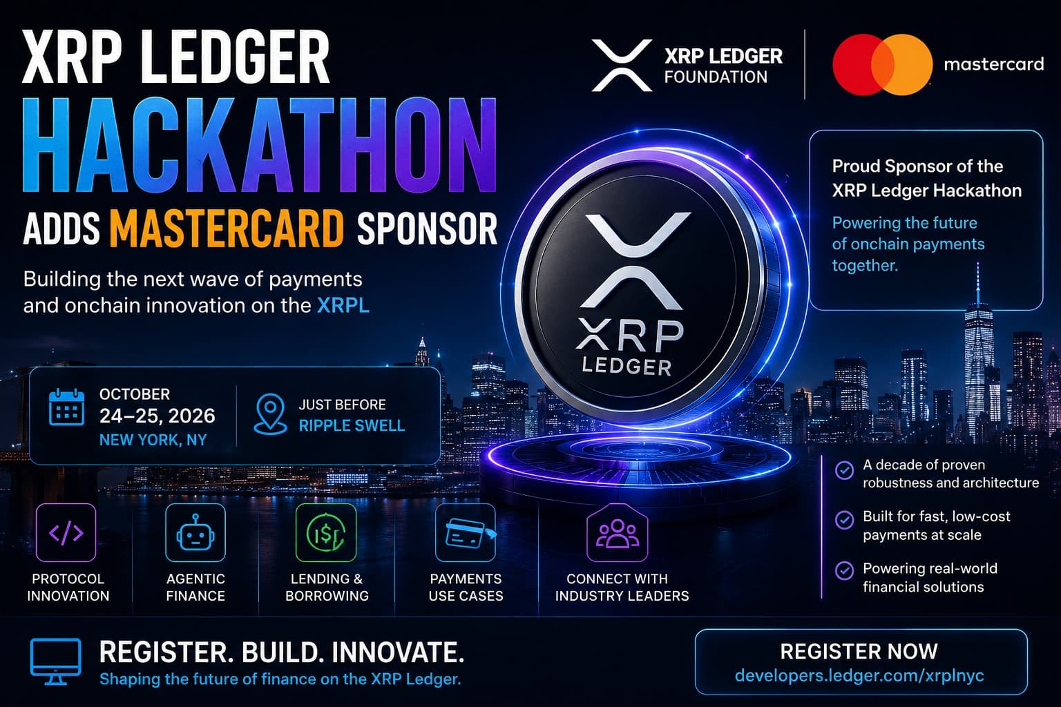 XRP Ledger Hackathon Adds Mastercard Sponsor