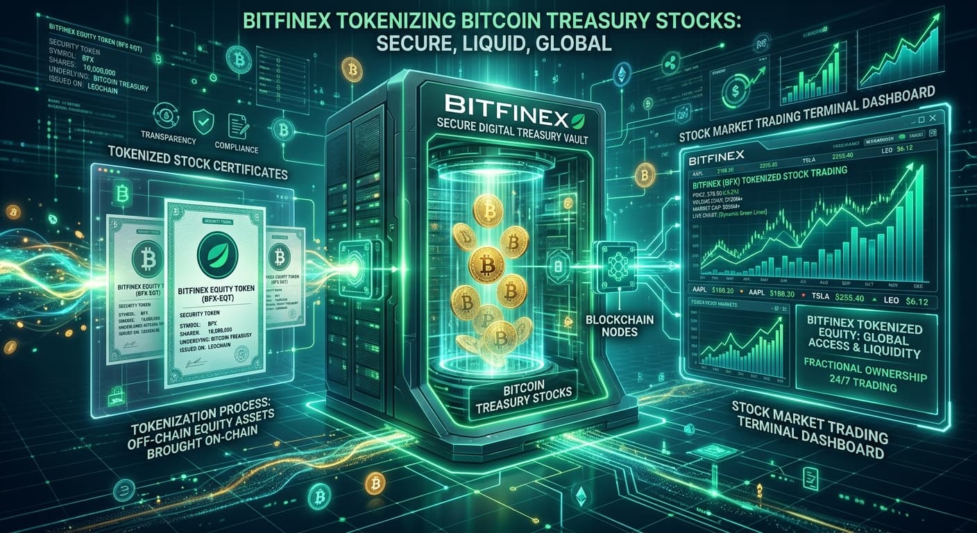 Bitfinex Tokenizes Bitcoin Treasury Stocks