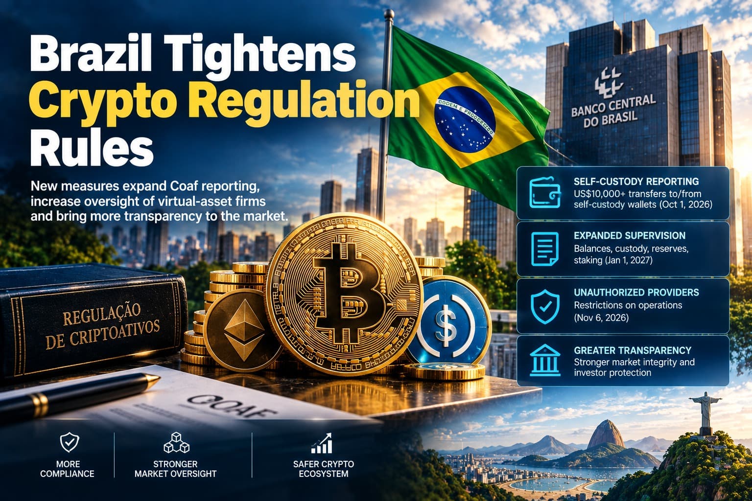 Brazil Crypto Regulation Tightens Rules