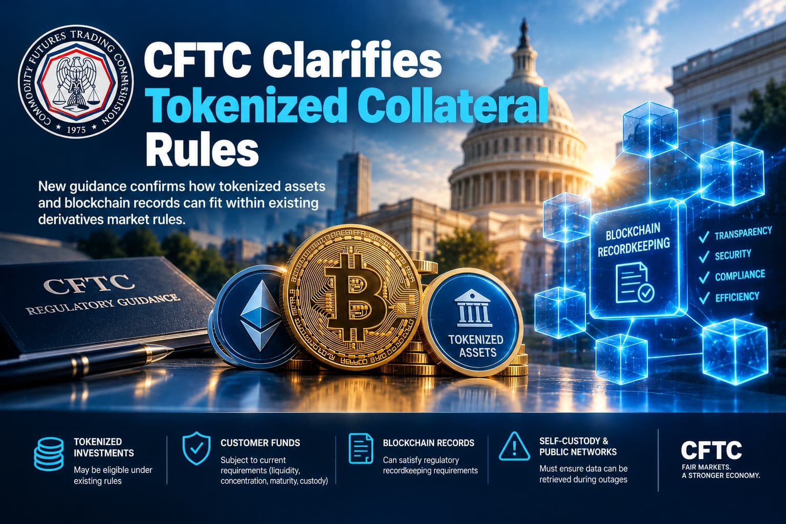 CFTC Clarifies Tokenized Collateral Rules