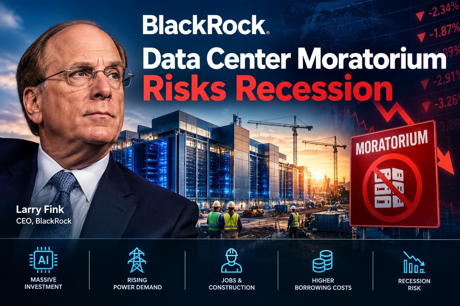 Fink: Data Center Moratorium Risks Recession