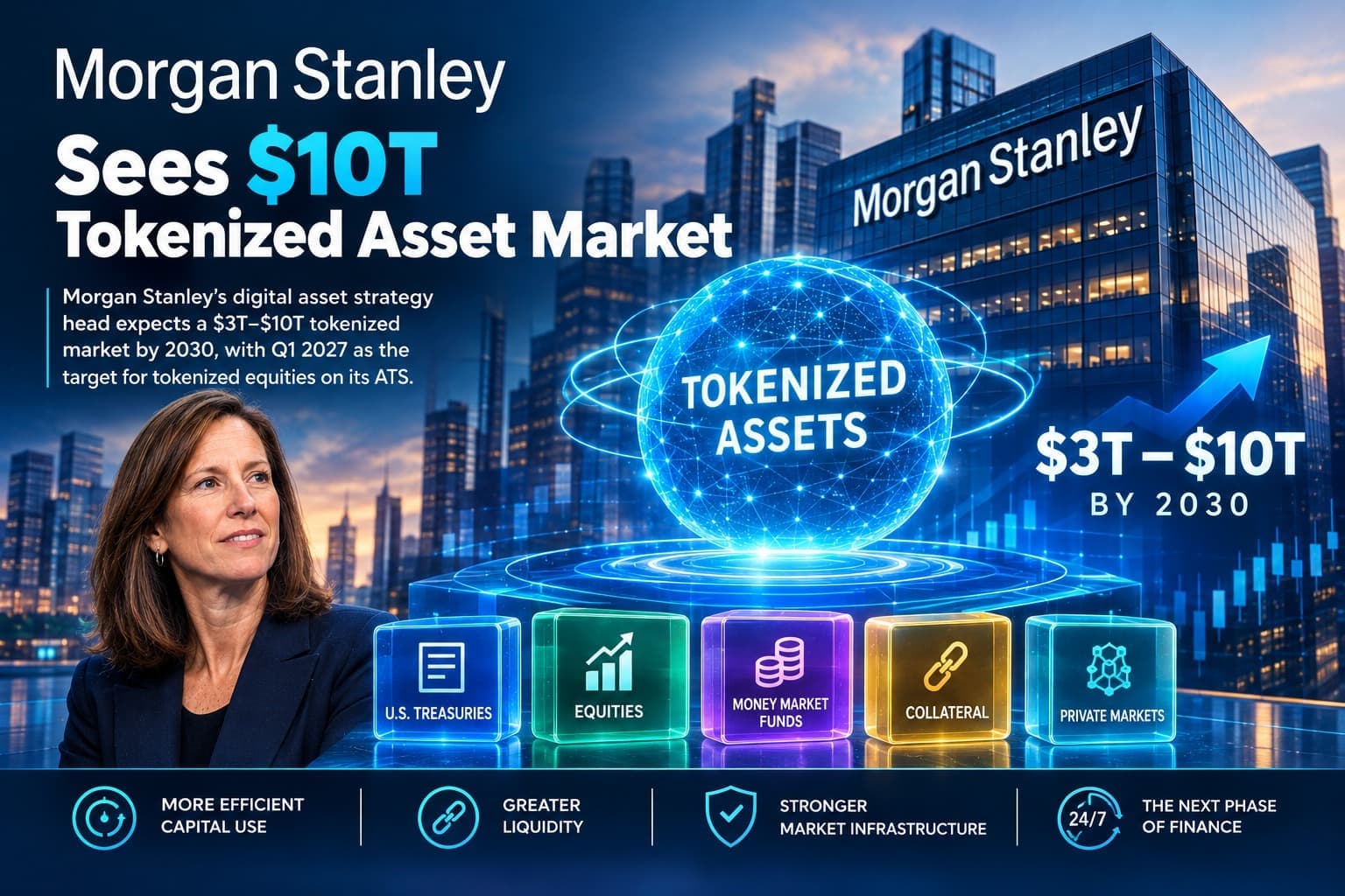 Morgan Stanley Sees $10T Tokenized Asset Market