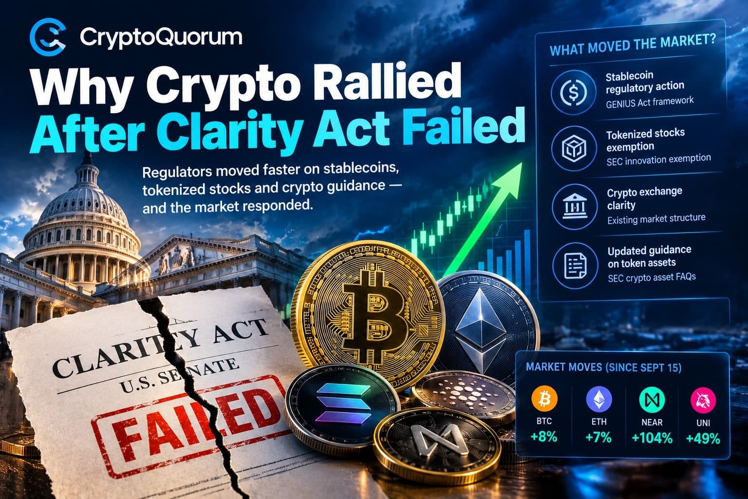 Why Crypto Rallied After Clarity Act Failed