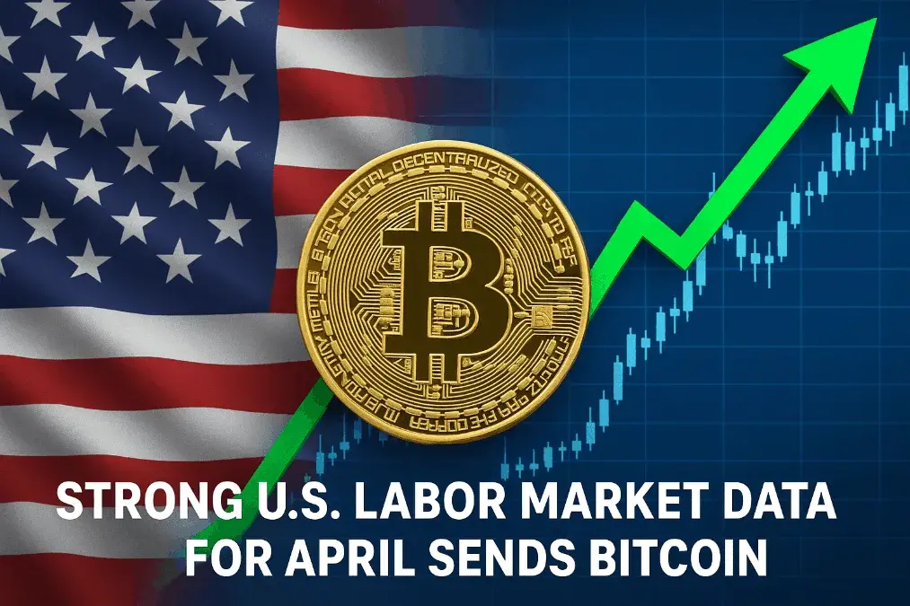 Strong U.S. labor market data for April sends Bitcoin