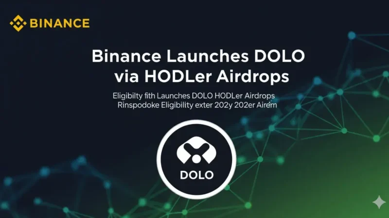 Binance lanza Dolomite (DOLO) a través de airdrops para HODLers y trading al contado