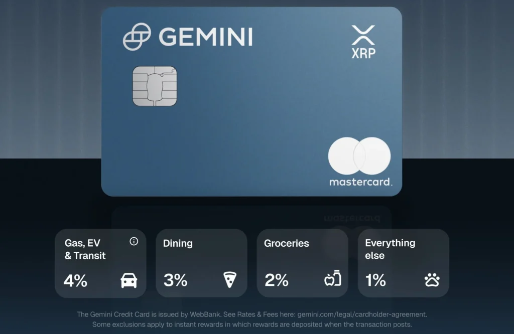 gemini xrp credit card