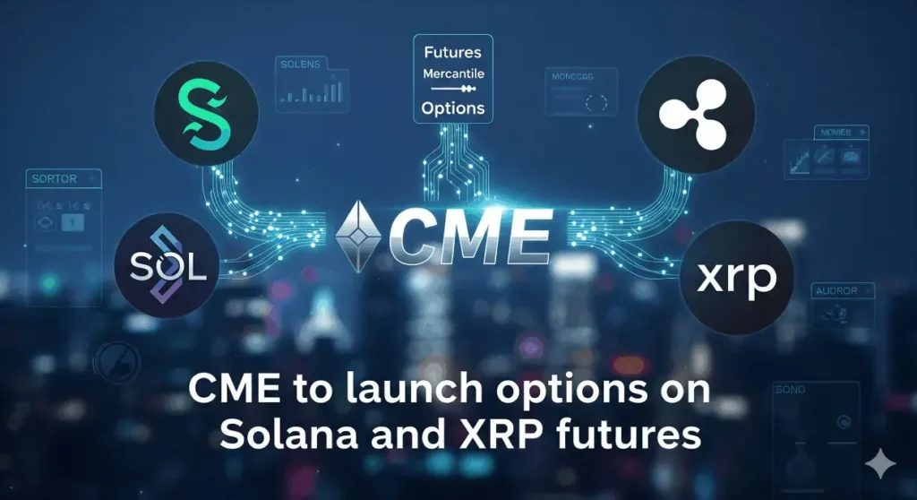 CME lanzará opciones sobre futuros de Solana y XRP