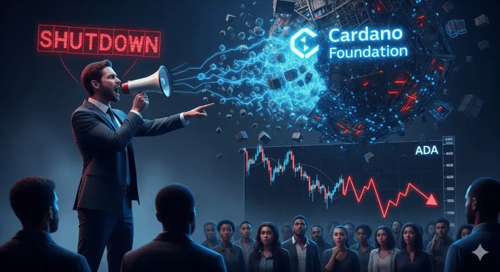  the shutdown of the Cardano Foundation