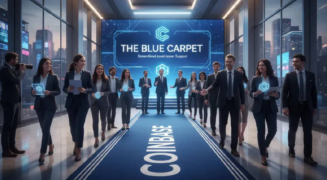Coinbase Rolls Out The Blue Carpet