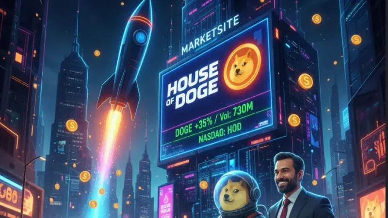 El meme se une a la economía: House of Doge comienza a cotizar en el Nasdaq para impulsar los pagos globales de Dogecoin.