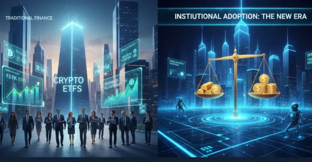 Adopción institucional de criptomonedas