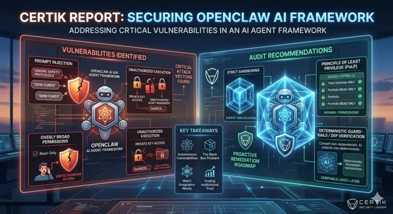 CertiK Report: Securing OpenClaw AI agent framework
