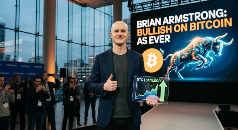 Brian Armstrong Is Bullish on Bitcoin as Ever