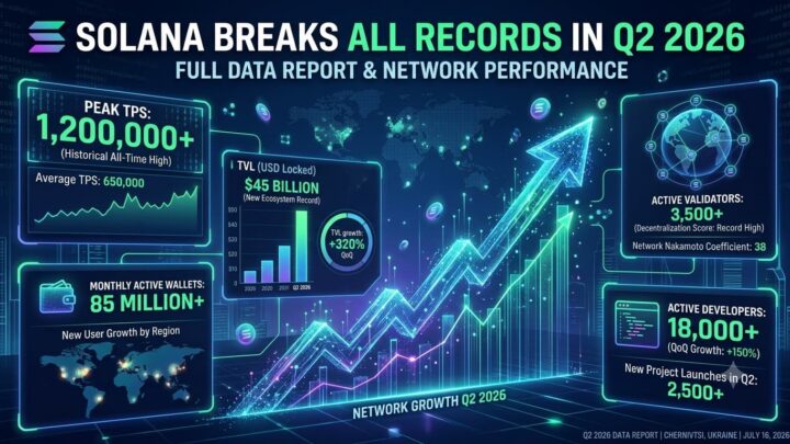 Solana Breaks Records Across Trading, Revenue, and Transactions in Q2 2026