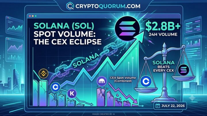 Solana Spot Volume Now Beats Every CEX But One – and the Number Keeps Growing