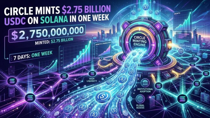 Over $3 Billion in Stablecoins Minted on Solana in One Week -Circle Leads With $2.75B