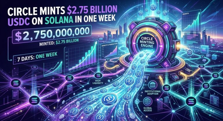 Circle Mints $2.75B USDC on Solana in One Week