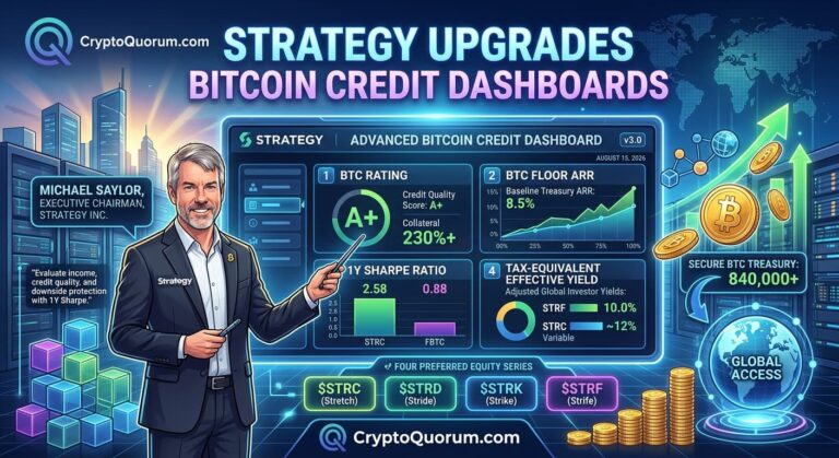 Strategy Upgrades Bitcoin Credit Dashboards